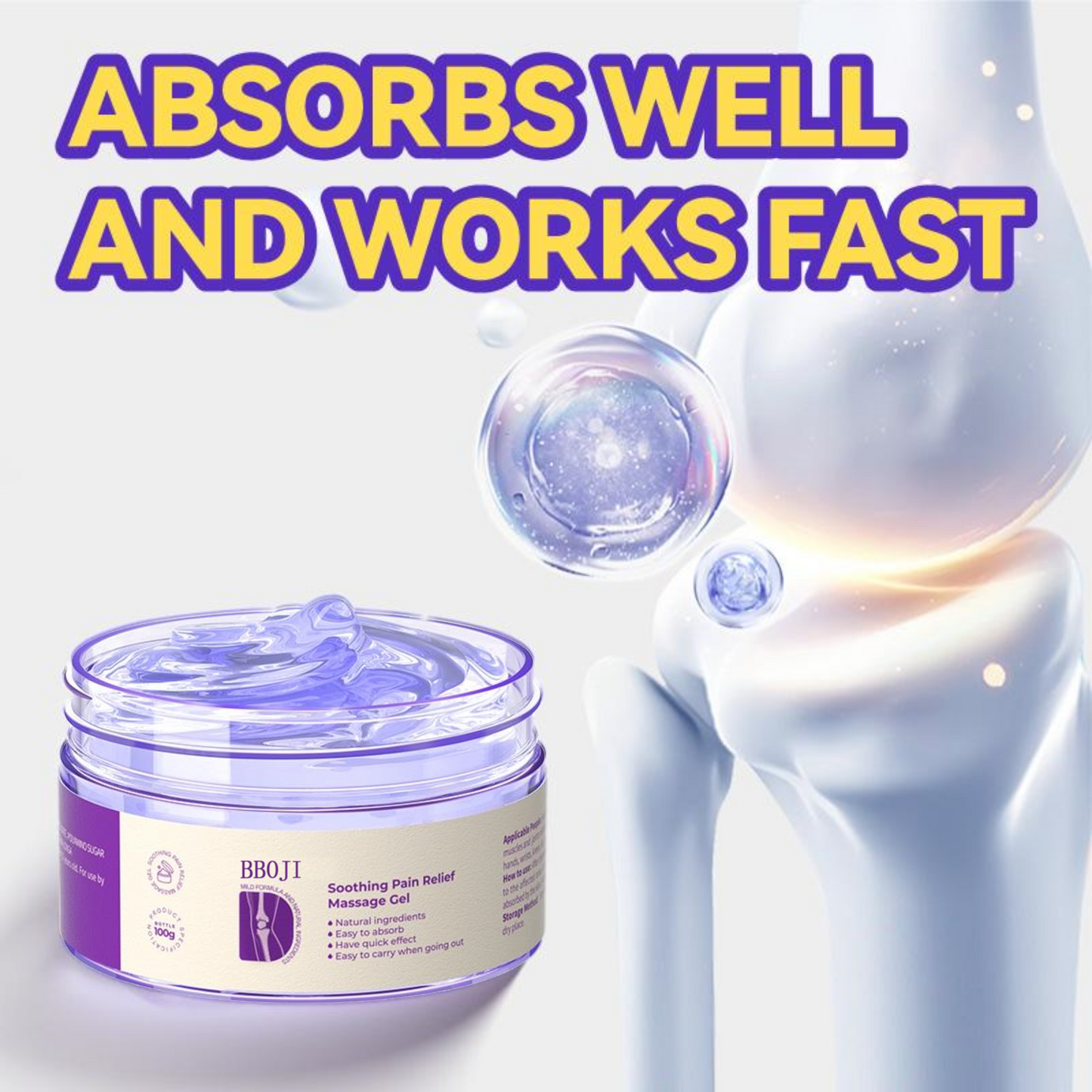 Last day buy one get one free🔥 BBOJI™ Purple Gel 🧊 Refuse pain and inflammation