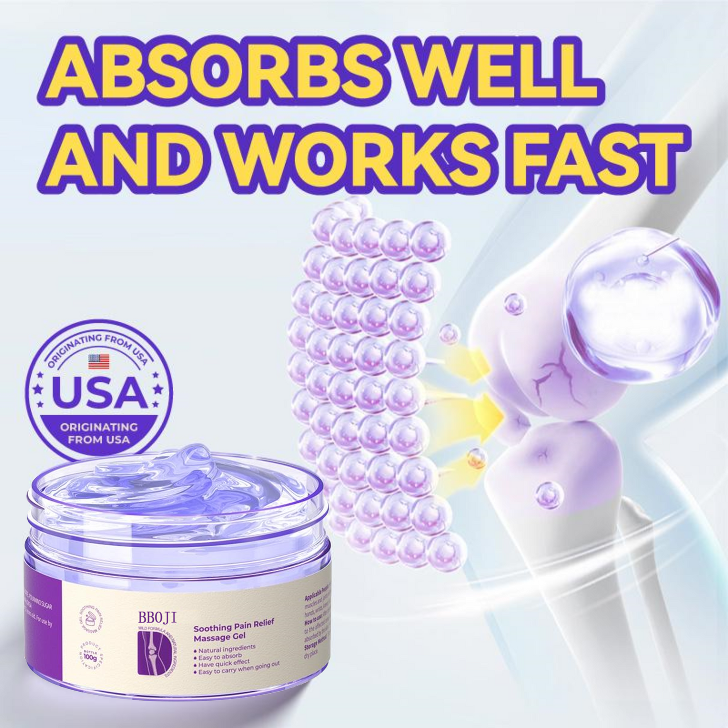 Last day buy one get one free🔥 BBOJI™ Purple Gel 🧊 Refuse pain and inflammation