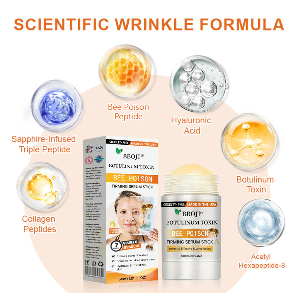 Made and Shipped from USA✨ BBOJI® Botulinum Toxin bee poison Firming Serum Stick(🔥LAST DAY 70% OFF)💄