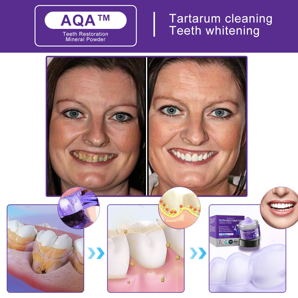 Official Store🏥🏥 AQA™ Teeth Restoration Mineral Powder  (ADA recommended) MADE IN USA (🎁Flash Sale - Don’t Miss Out)