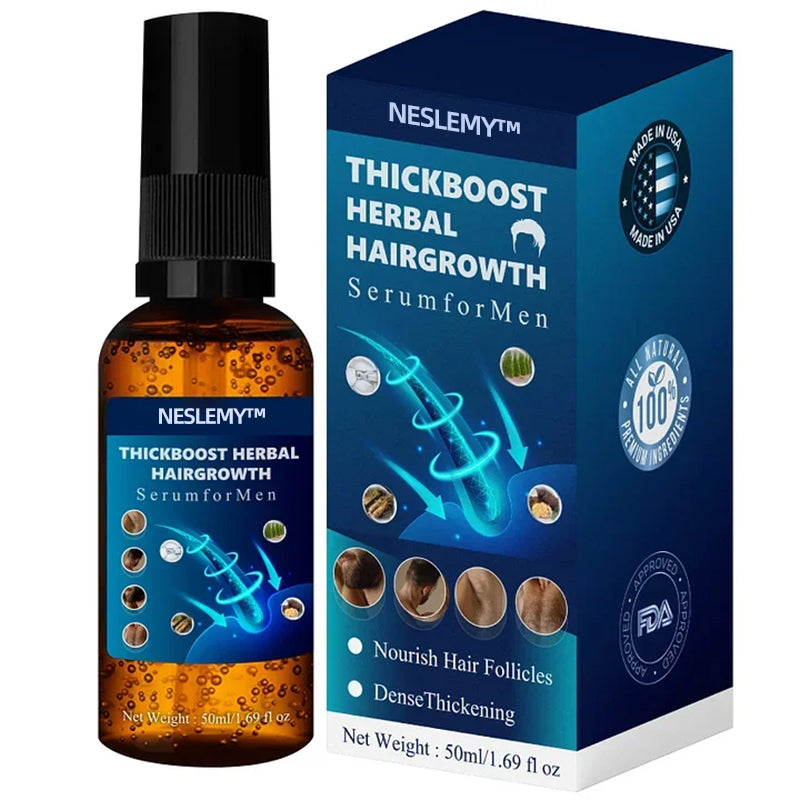 💥🩵[✨Last Day Discount:60% OFF✨] NESLEMY™ThickBoost Herbal HairGrowth Serum for Men(👨‍⚕AAD RECOMMENDS👨‍⚕)