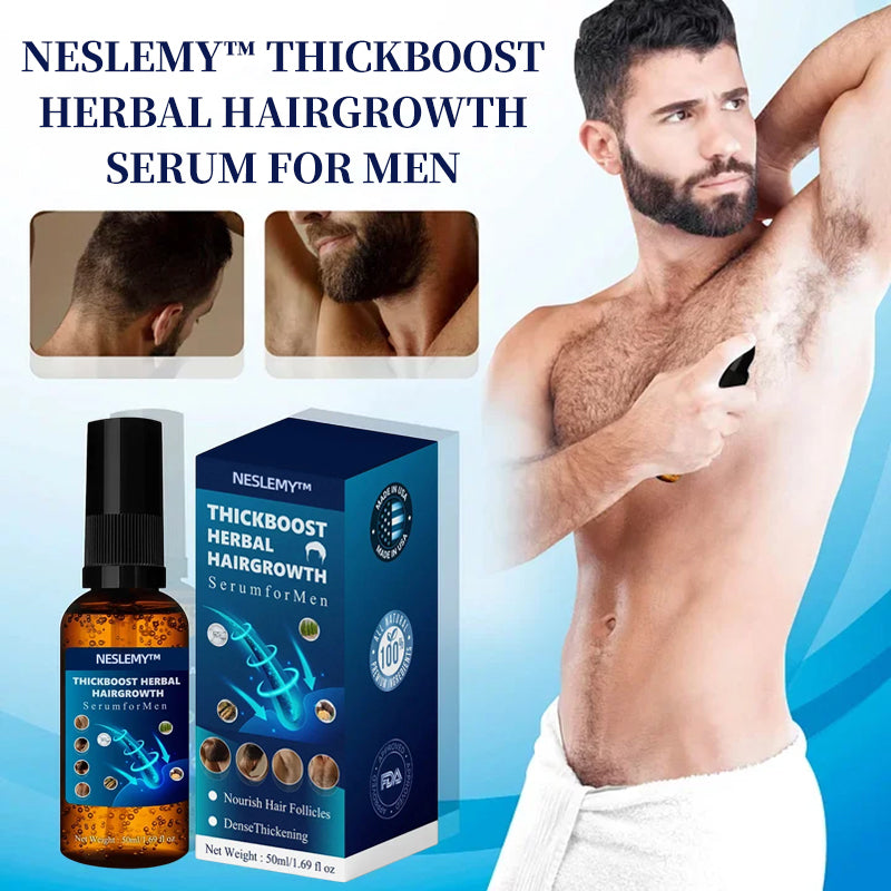💥🩵[✨Last Day Discount:60% OFF✨] NESLEMY™ThickBoost Herbal HairGrowth Serum for Men(👨‍⚕AAD RECOMMENDS👨‍⚕)