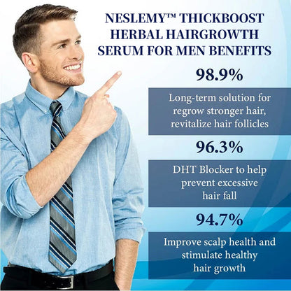 💥🩵[✨Last Day Discount:60% OFF✨] NESLEMY™ThickBoost Herbal HairGrowth Serum for Men(👨‍⚕AAD RECOMMENDS👨‍⚕)
